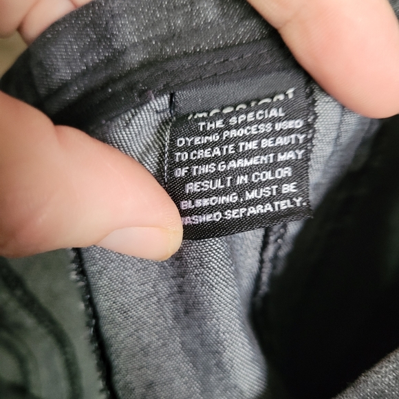 Black Demin Skirt Midi Flowy A Line sz 10 - Picture 11 of 11